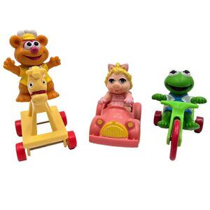 McDonald’s Muppet Babies Figures Vehicles Happy Meal 1986 Kermit Piggy Fozzie